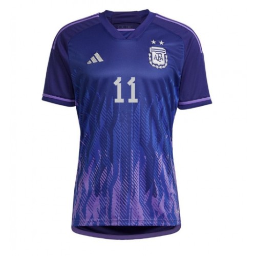 Maillot de foot Argentine Angel Di Maria #11 Extérieur Monde 2022 Manches Courte